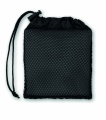 Sports towel with pouch, Black