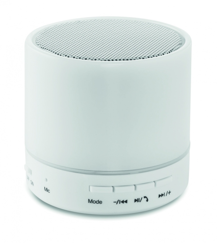 Logotrade promotional merchandise photo of: Round wireless speaker LED