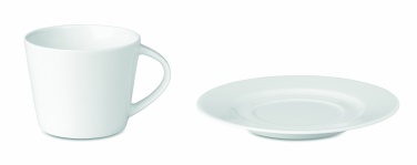 Logo trade advertising products image of: Cappuccino cup and saucer