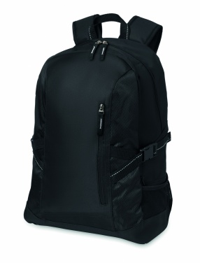 Logo trade promotional merchandise image of: Polyester laptop backpack