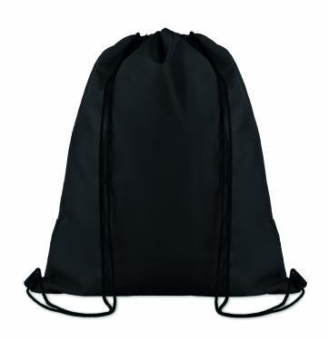 Logo trade business gifts image of: 210D Polyester drawstring bag