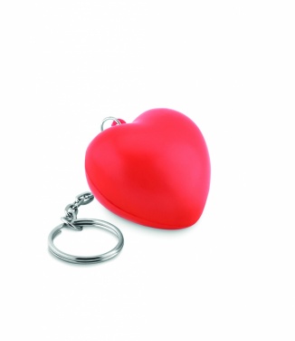 Logotrade promotional gift picture of: Key ring with PU heart Ogre