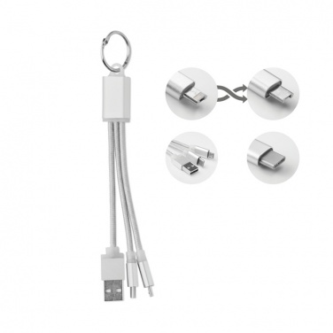 Logo trade promotional giveaways image of: key ring with USB type C cable Salaspils