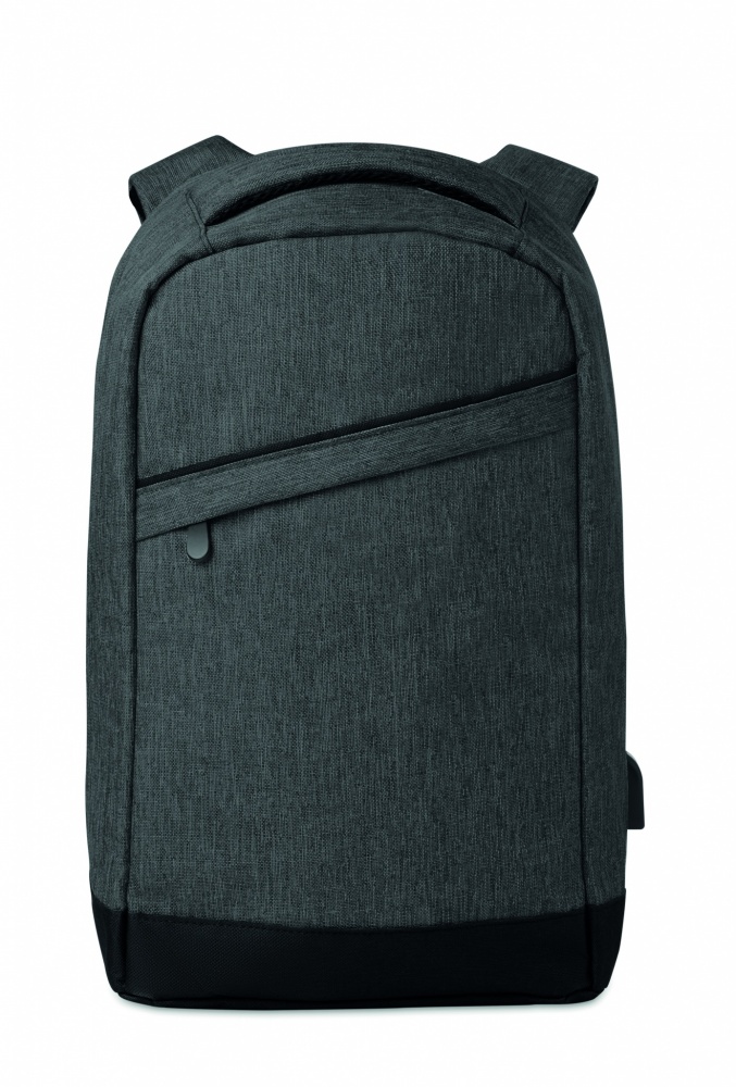 Logo trade advertising products picture of: 2 tone backpack incl USB plug