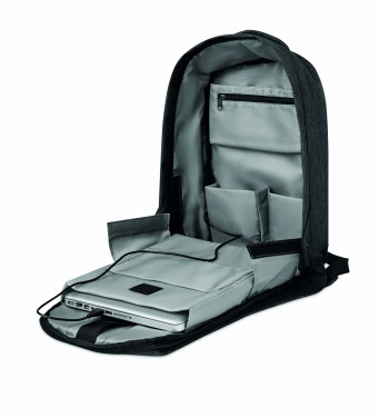 Logo trade corporate gifts image of: 2 tone backpack incl USB plug