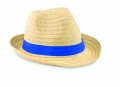 Paper straw hat, Royal Blue