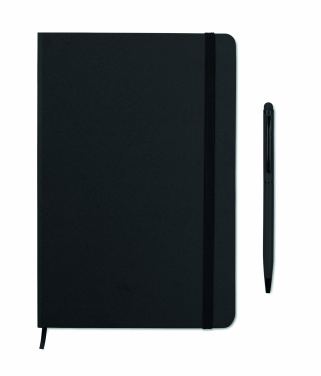 Logotrade promotional item picture of: A5 notebook w/stylus 72 lined