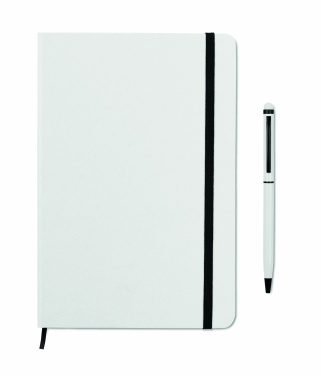 Logo trade promotional products picture of: A5 notebook w/stylus 72 lined