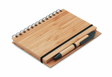 Logotrade advertising product image of: Bamboo notebook with pen lined BAMBLOC