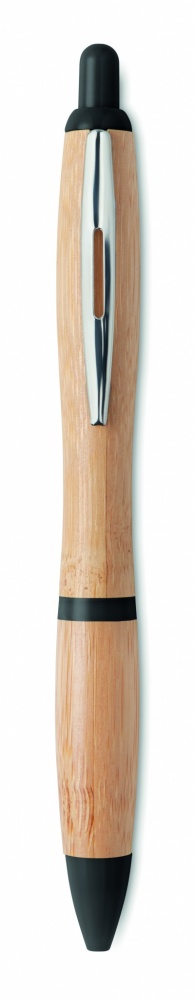 Logo trade promotional gifts picture of: Ball pen in ABS and bamboo