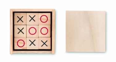 Logo trade corporate gifts picture of: Wooden tic tac toe