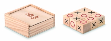 Logo trade business gifts image of: Wooden tic tac toe