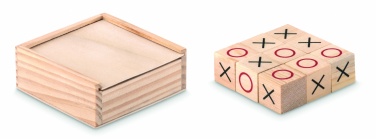 Logo trade corporate gifts picture of: Wooden tic tac toe