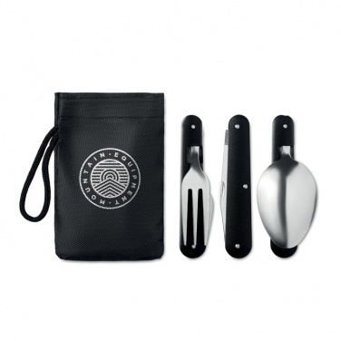 Logo trade promotional gift photo of: 3-piece camping utensils set