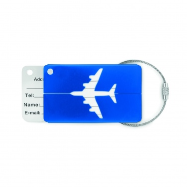 Logotrade promotional gift picture of: Aluminium luggage tag