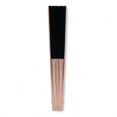 Logo trade promotional merchandise image of: Manual hand fan wood