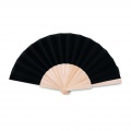 Manual hand fan wood, Black