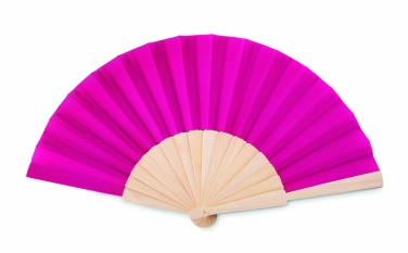 Logo trade promotional giveaway photo of: Manual hand fan wood