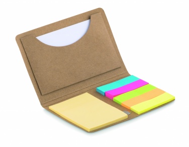 Logo trade advertising products image of: Card holder with memo set