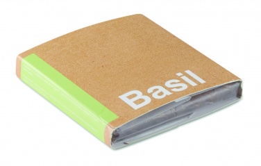 Logo trade promotional product photo of: Compost with seeds "BASIL"