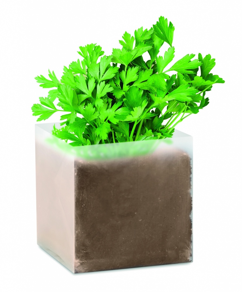 Logotrade promotional merchandise picture of: Compost with seeds "PARSLEY"