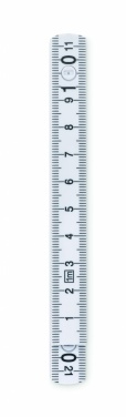 Logo trade promotional giveaways image of: Folding ruler 1m