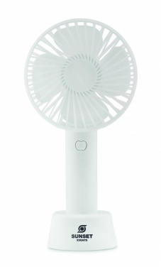 Logo trade promotional merchandise photo of: USB desk fan with stand 