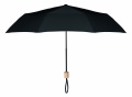 21 inch RPET foldable umbrella, Black