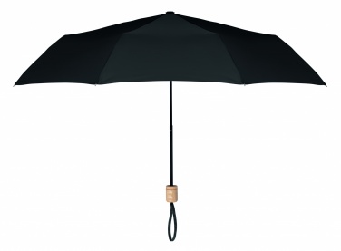 Logo trade advertising products image of: 21 inch RPET foldable umbrella