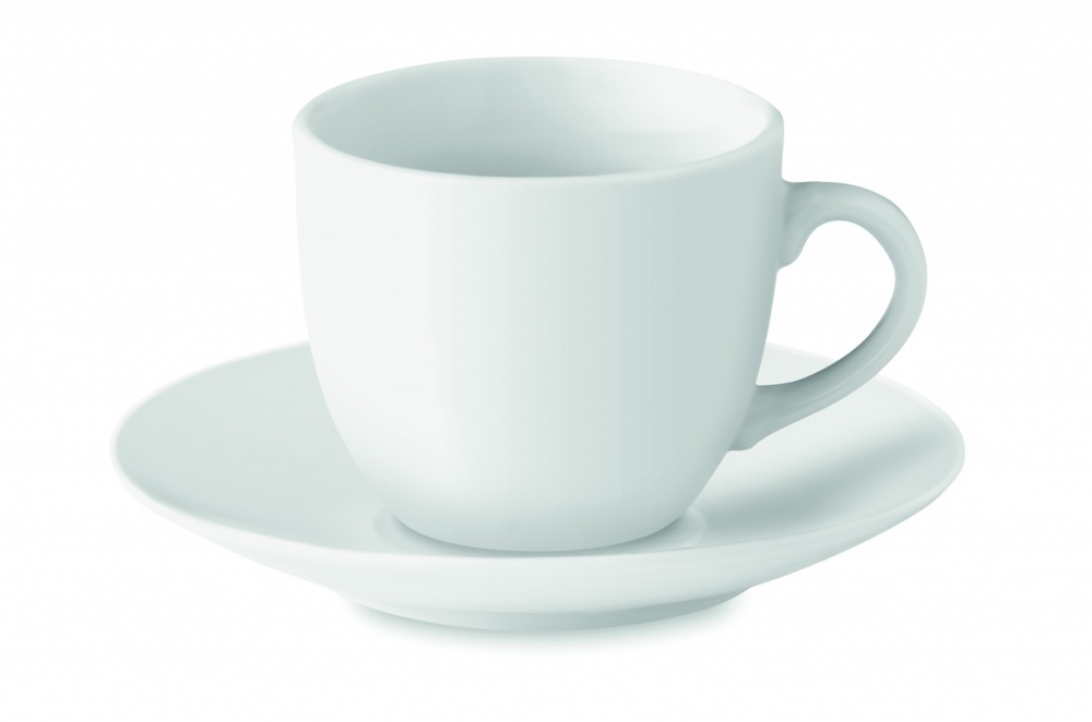 Logotrade business gift image of: Espresso cup and saucer 80 ml