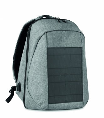 Logo trade advertising products image of: Backpack solar