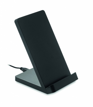 Logo trade promotional products picture of: Bamboo wireless charge stand 5W WIRESTAND