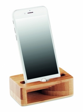 Logotrade business gifts photo of: Bamboo phone stand-amplifier CARACOL