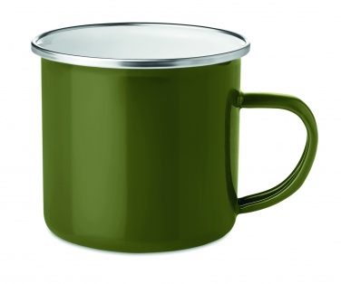 Logo trade corporate gifts image of: Metal mug with enamel layer