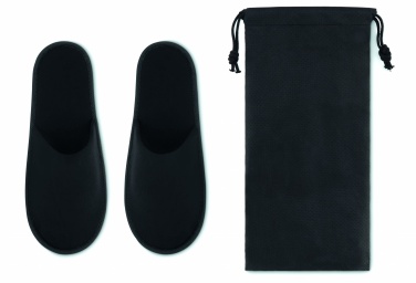 Logo trade promotional giveaways picture of: Pair of slippers in pouch