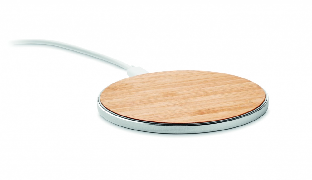 Logotrade promotional product picture of: Bamboo wireless charger 10W DESPAD