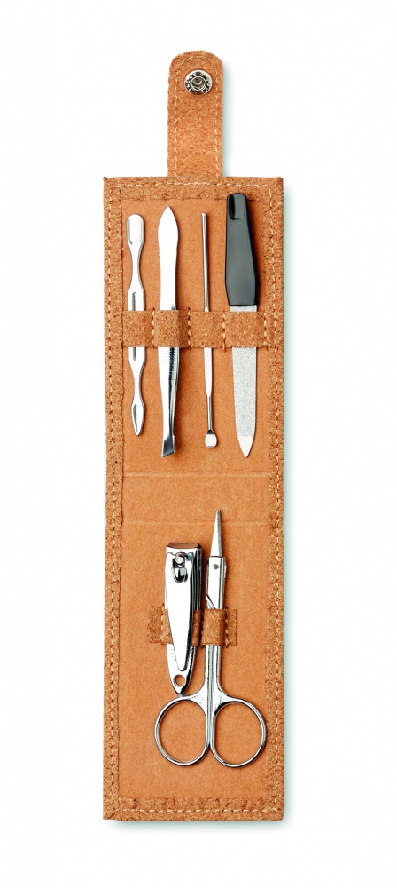 Logotrade business gift image of: Cork 6 piece manicure set