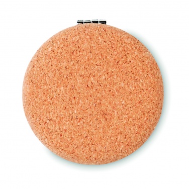 Logo trade promotional merchandise photo of: Pocket mirror with cork cover