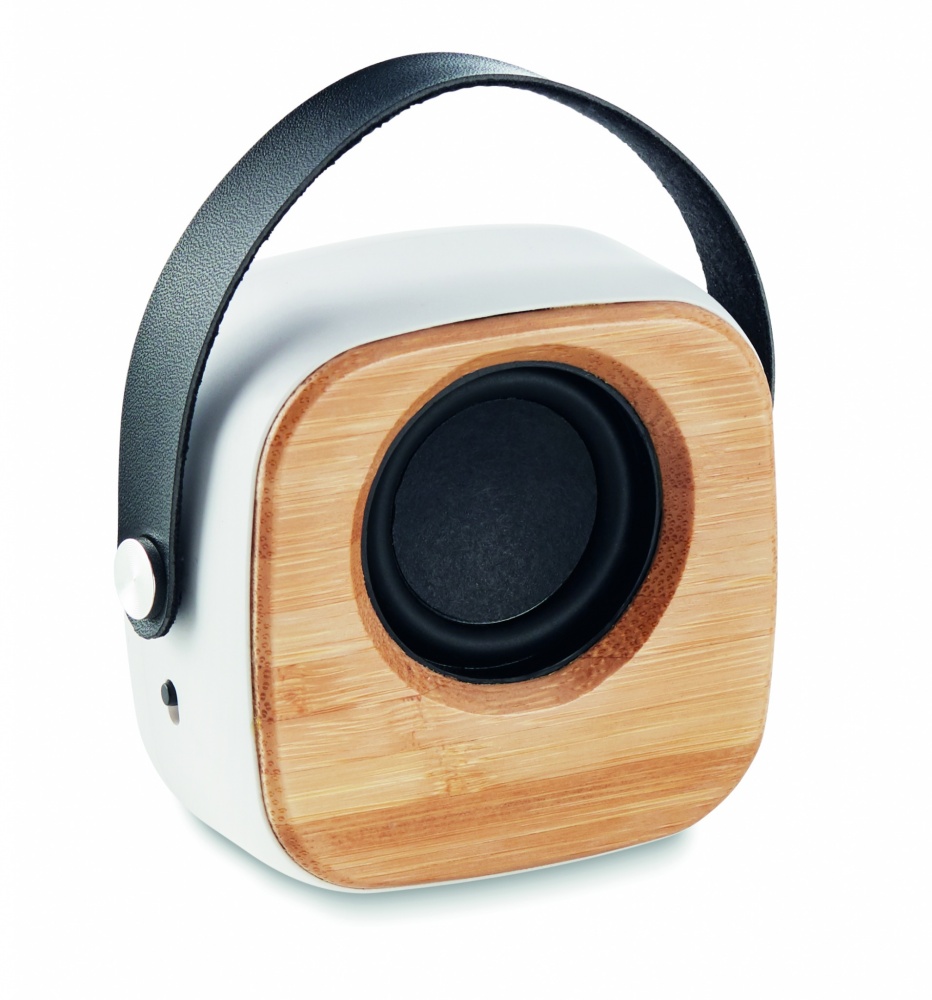 Logotrade business gifts photo of: Speaker 3W with bamboo front side