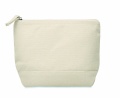 Bicolour cotton cosmetic bag, Beige