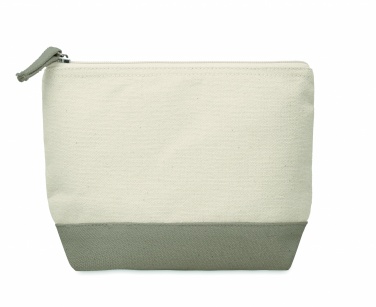 Logo trade promotional item photo of: Bicolour cotton cosmetic bag