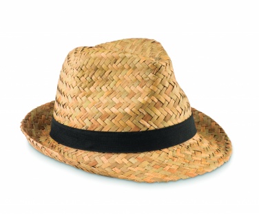 Logo trade promotional giveaways image of: Natural straw hat