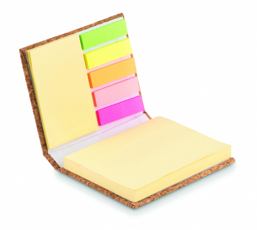 Logotrade promotional products photo of: Cork sticky note memo pad