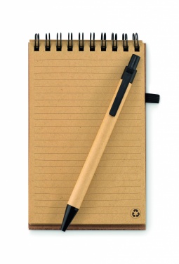 Logotrade promotional merchandise image of: A6 Cork notepad with pen