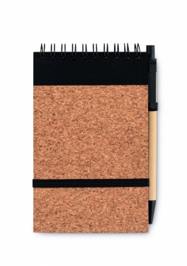 Logotrade promotional product picture of: A6 Cork notepad with pen