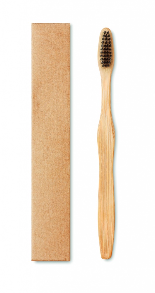 Logo trade promotional product photo of: Bamboo toothbrush in Kraft box