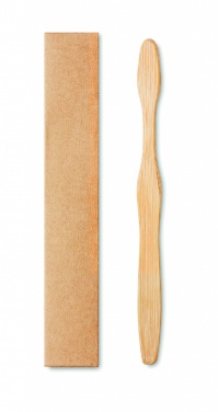 Logotrade corporate gift image of: Bamboo toothbrush in Kraft box