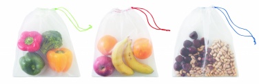 Logotrade promotional product picture of: Set of 3 RPET mesh food bags