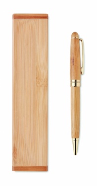 Logotrade corporate gifts photo of: Bamboo twist ball pen in box