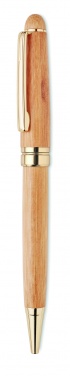 Logo trade promotional product photo of: Bamboo twist-action ballpoint pen in a box